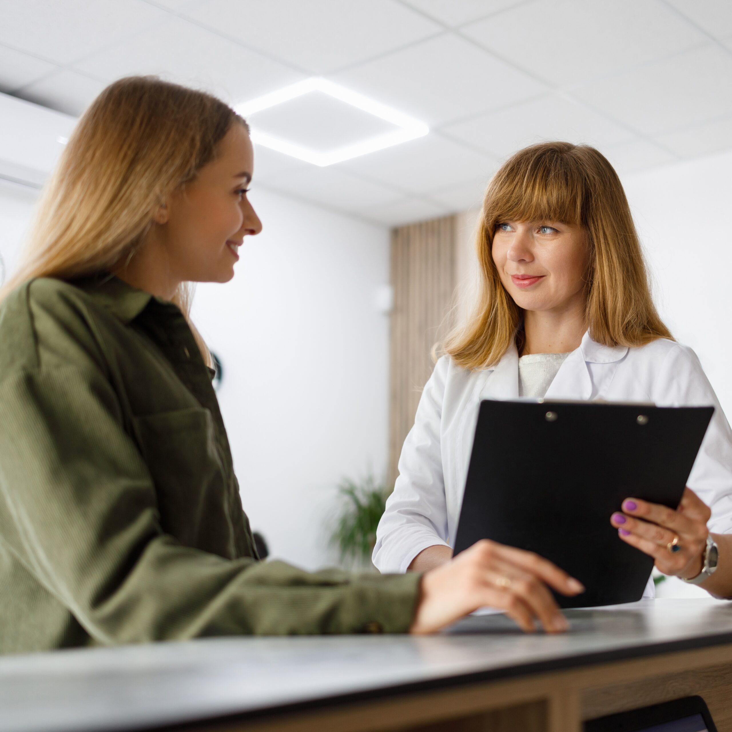A woman searching online "Is Abortion Legal in Texas?"